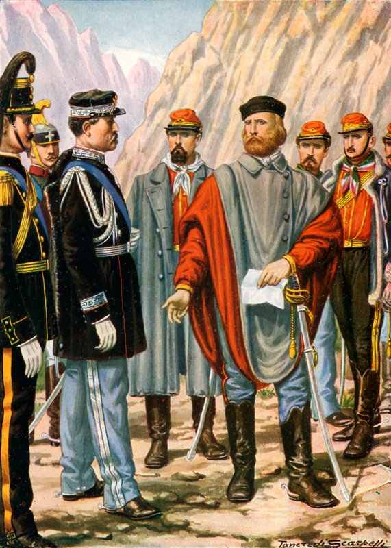 Garibaldi is asked to halt the campaign in Trentino. He answers: I obey by Tancredi Scarpelli