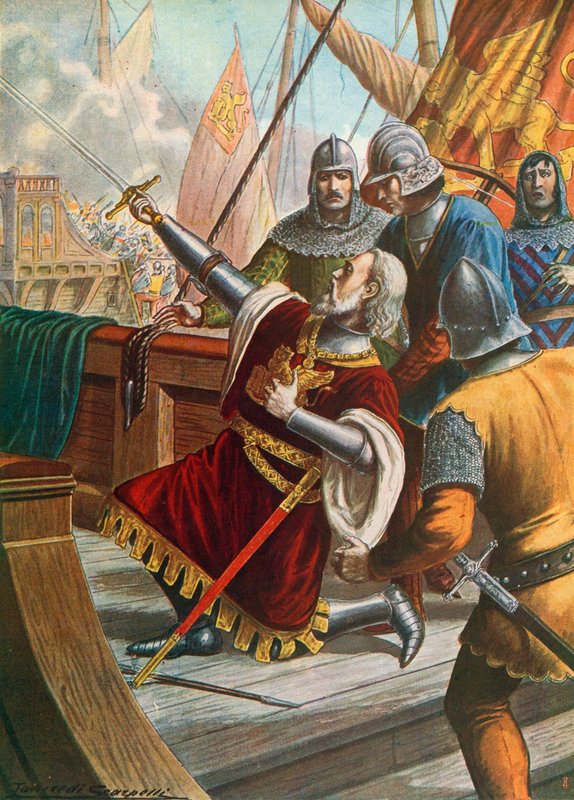 Luciano Doria Killed in Battle, 1379 by Tancredi Scarpelli