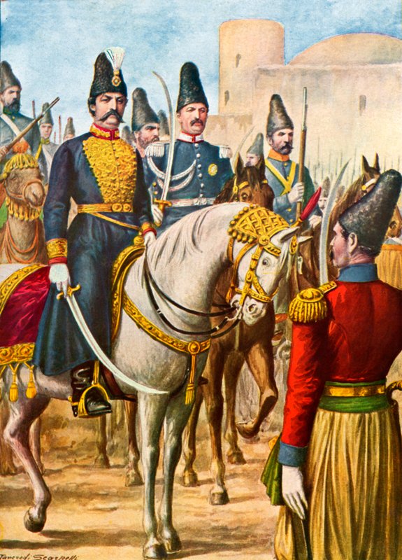 Nasradin-Shah, king of Persia by Tancredi Scarpelli