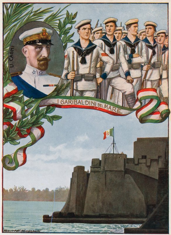 The Castle of Tripoli on which the Italian Marines Raised the Tricolore by Tancredi Scarpelli