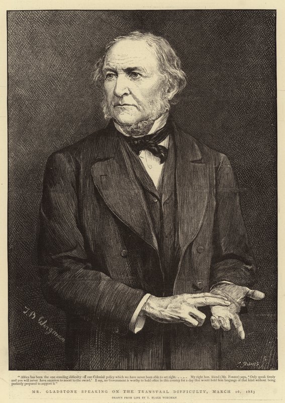 Mr Gladstone Speaking on the Transvaal Difficulty, 16 March 1883 by Theodore Blake Wirgman