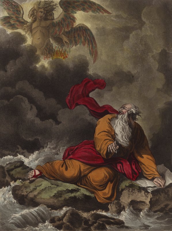 Ezekiel and the cherubim by Theodore (after) Lane