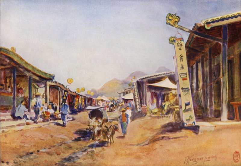 Shan-Hai-Kwan, the Main Street by Thomas Hodgson Liddell