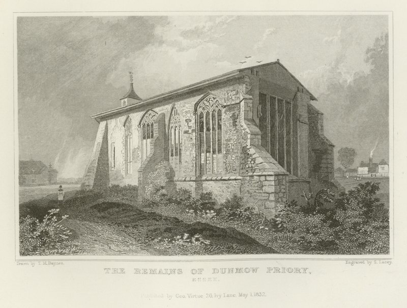 The Remains of Dunmow Priory, Essex by Thomas Mann Baynes