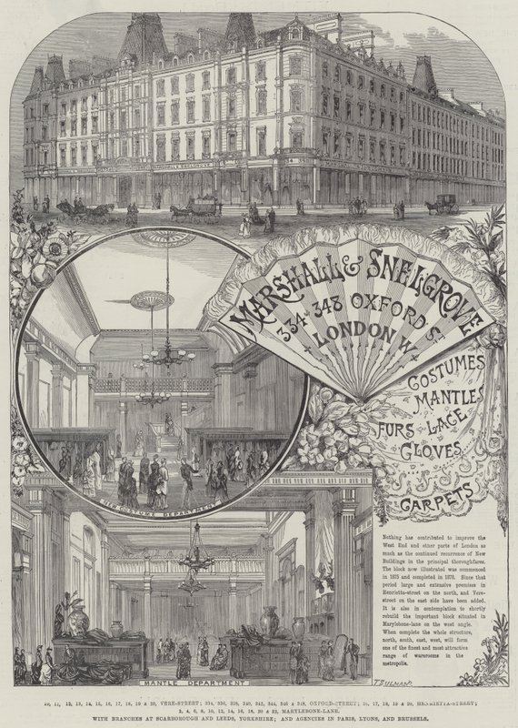 Advertisement, Marshall and Snelgrove by Thomas Sulman