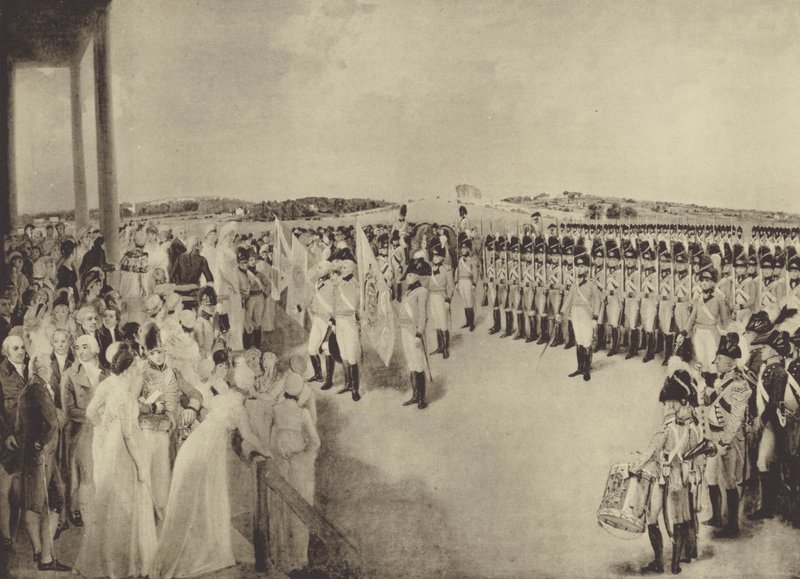 Presentation of Colours to the Bank Volunteers, 1799 by Thomas Stothard
