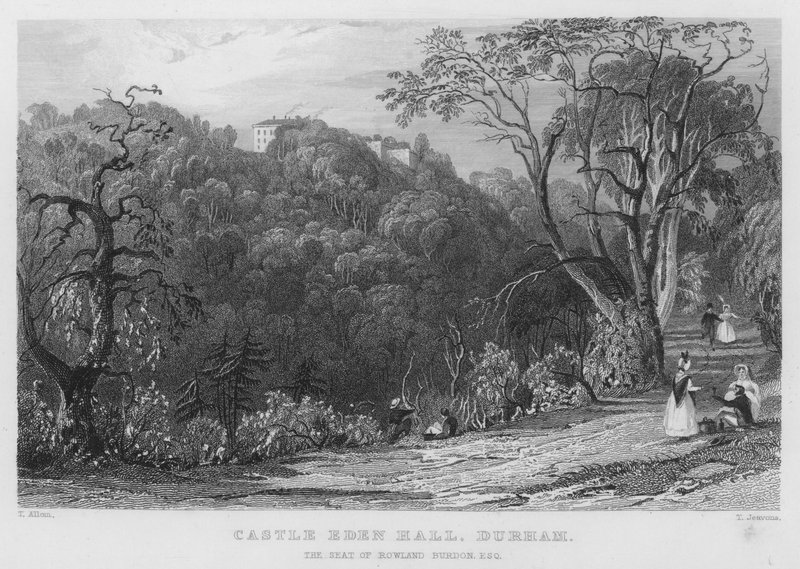 Castle Eden Hall, Durham, the Seat of Rowland Burdon (engraving) by Thomas (after) Allom
