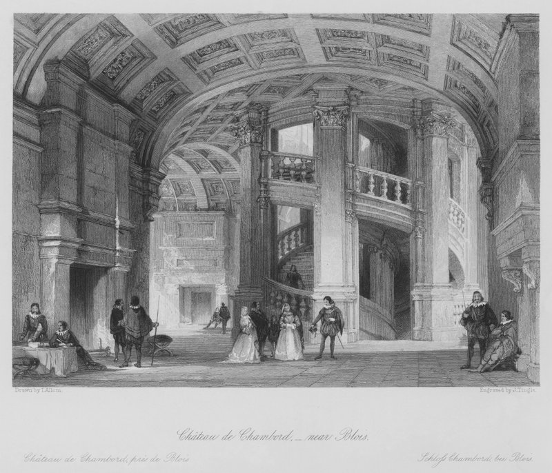 Chateau de Chambord, near Blois by Thomas (after) Allom