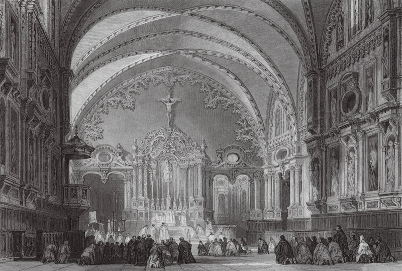 Church of St Tour, Toulouse by Thomas (after) Allom
