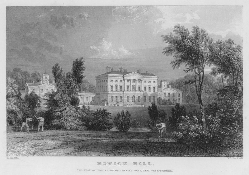Howick Hall, the seat of Charles Grey, Earl Grey, Premier by Thomas (after) Allom
