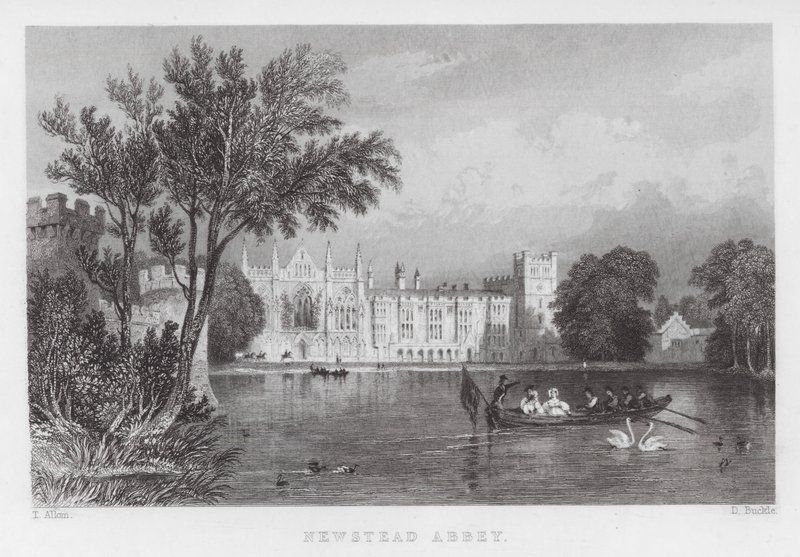 Newstead Abbey by Thomas (after) Allom