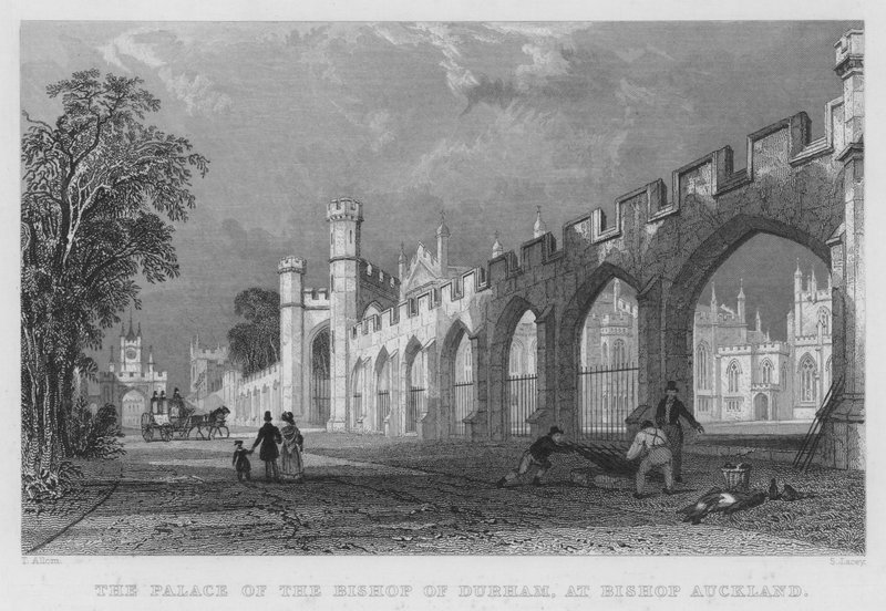 The Palace of the Bishop of Durham, at Bishop Auckland by Thomas (after) Allom