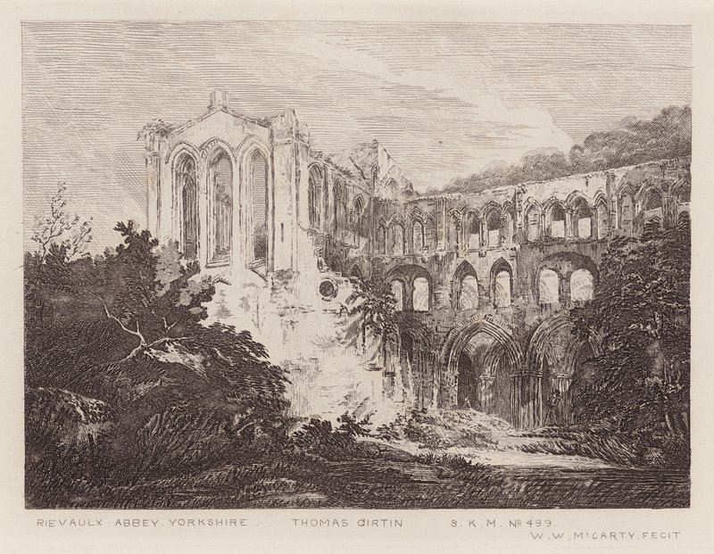 Rievaulx Abbey by Thomas (after) Girtin