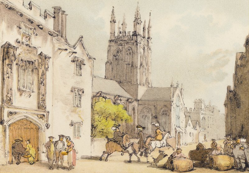 Merton College by Thomas (after) Rowlandson
