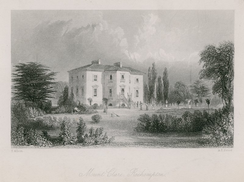 Mount Clare in Roehampton by Thomas Allom