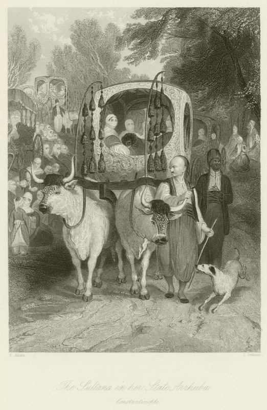The Sultana in Her State Arrhuba by Thomas Allom