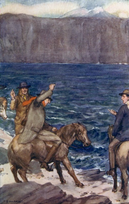 Illustration for A Journey to the Centre of the Earth by Jules Verne by Thomas Cantrell Dugdale