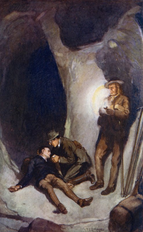 Illustration for A Journey to the Centre of the Earth by Jules Verne by Thomas Cantrell Dugdale