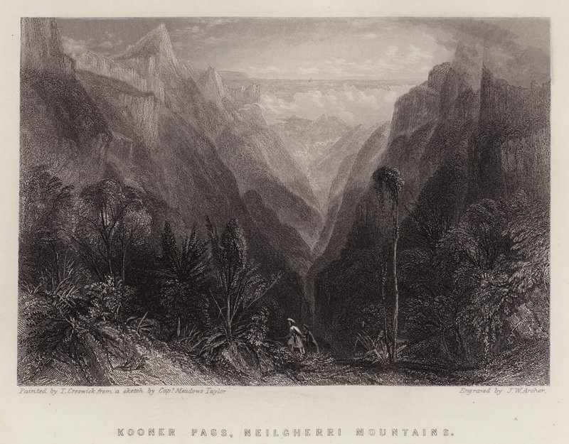 Kooner Pass, Neilgherri Mountains by Thomas Creswick