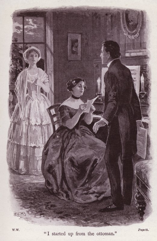 Illustration for The Woman In White by Wilkie Collins by Thomas Eyre Macklin