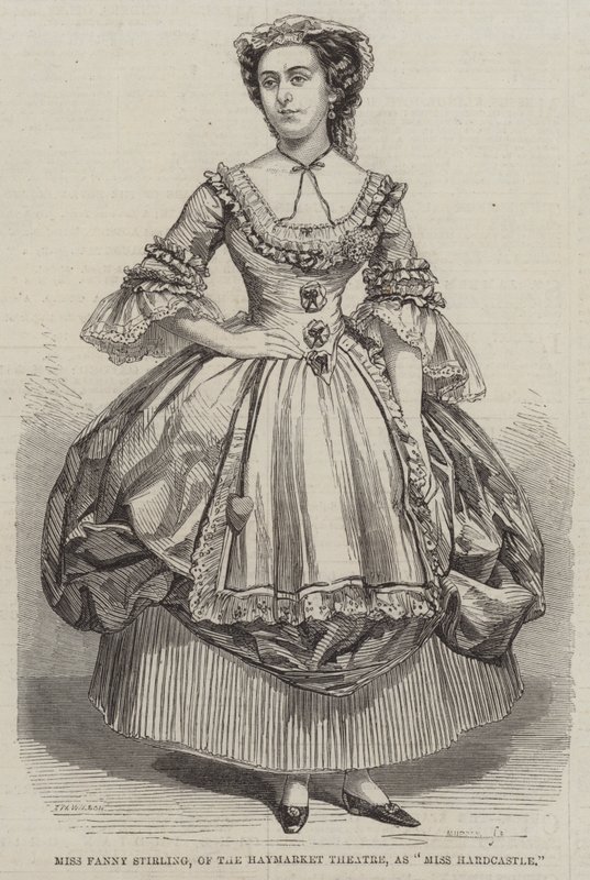 Miss Fanny Stirling, of the Haymarket Theatre, as Miss Hardcastle by Thomas Harrington Wilson