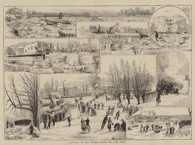 Sketches on the Thames during the Late Frost by Thomas Harrington Wilson