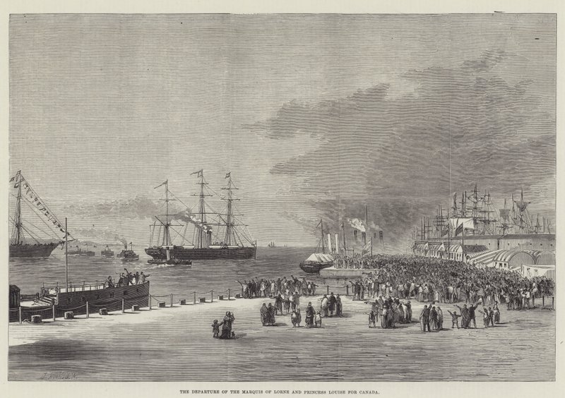The Departure of the Marquis of Lorne and Princess Louise for Canada by Thomas Harrington Wilson