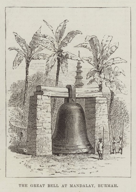 The Great Bell at Mandalay, Burmah by Thomas Harrington Wilson
