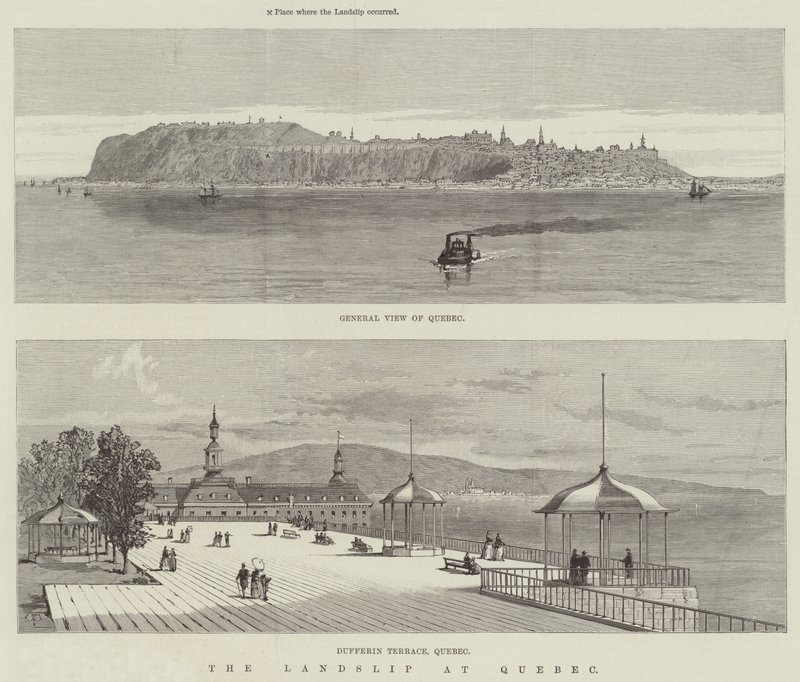 The Landslip at Quebec by Thomas Harrington Wilson