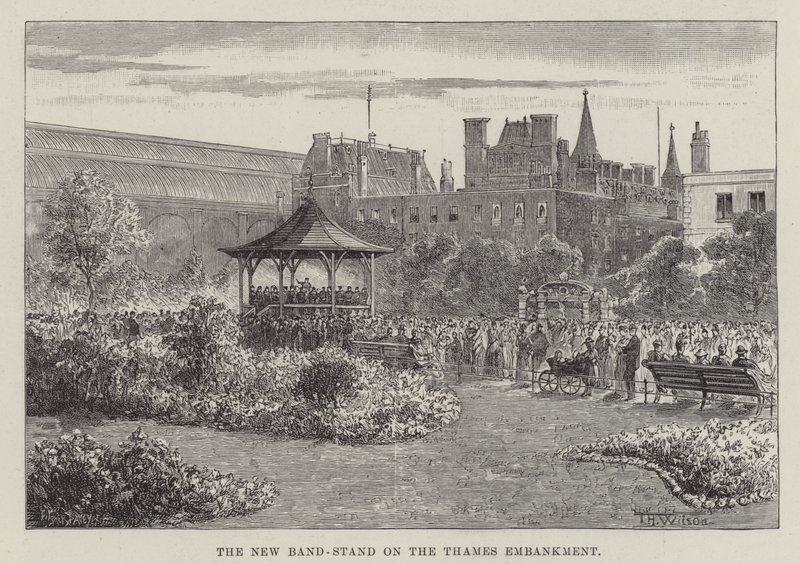 The New Band-Stand on the Thames Embankment by Thomas Harrington Wilson