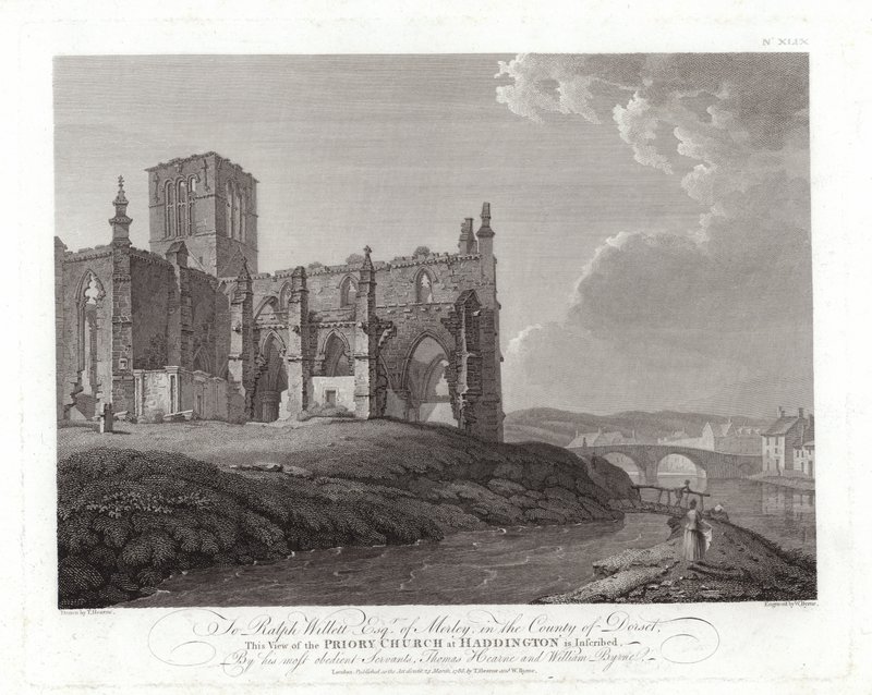 Priory Church at Haddington by Thomas Hearne