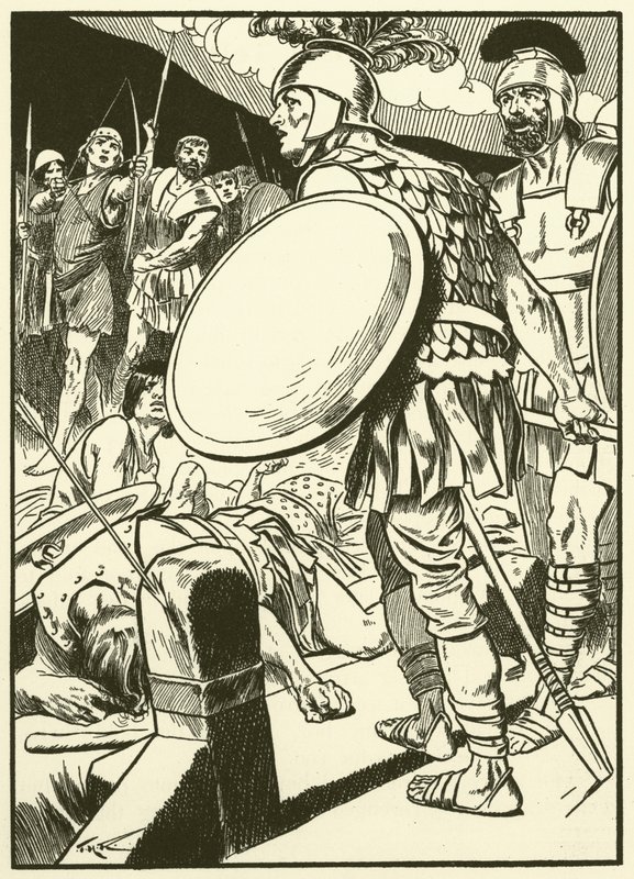 Horatius at the Bridge by Thomas Heath Robinson