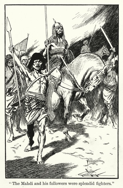 The Mahdi and his followers were splendid fighters by Thomas Heath Robinson