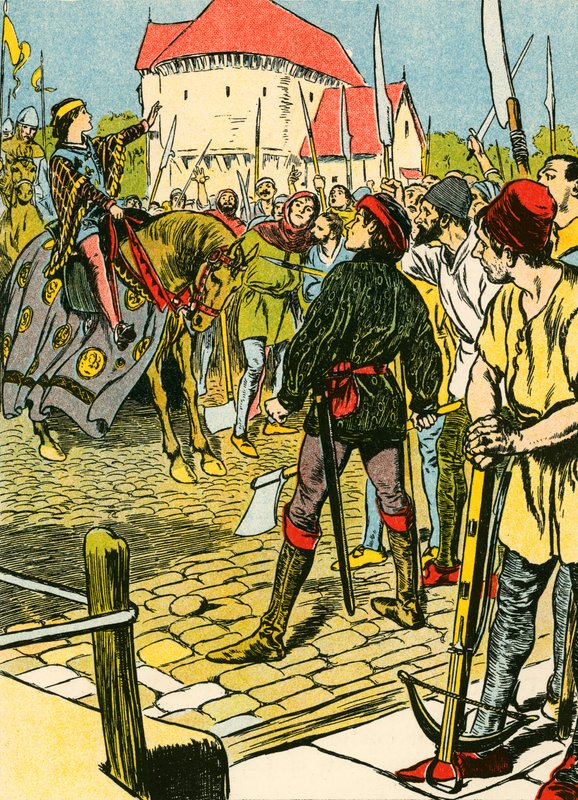 Young King Richard Quells the Rebellion by Thomas Heath Robinson