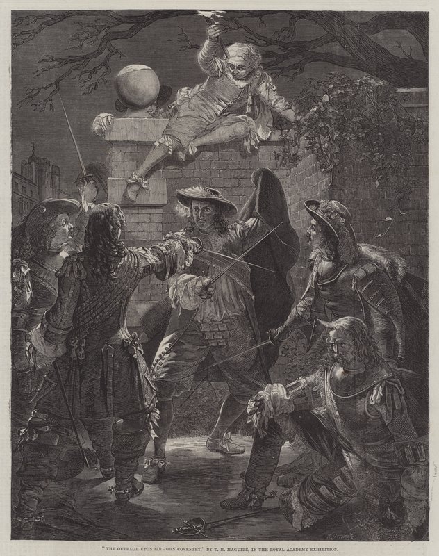 The Outrage upon Sir John Coventry by Thomas Herbert Maguire