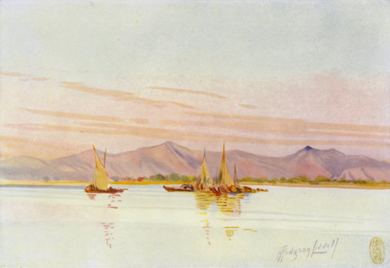 Near Canton, Fishing-Boats on the Pearl River by Thomas Hodgson Liddell