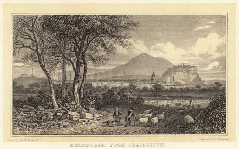Edinburgh, from Craigleith by Thomas Hosmer (after) Shepherd