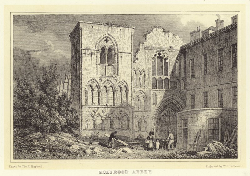 Holyrood Abbey by Thomas Hosmer (after) Shepherd