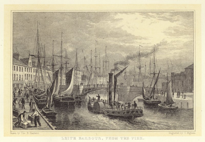 Leith Harbour, from the Pier by Thomas Hosmer (after) Shepherd