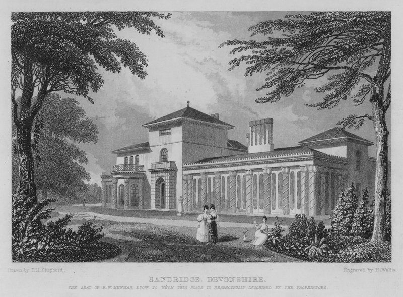 Sandridge, Devonshire (engraving) by Thomas Hosmer (after) Shepherd