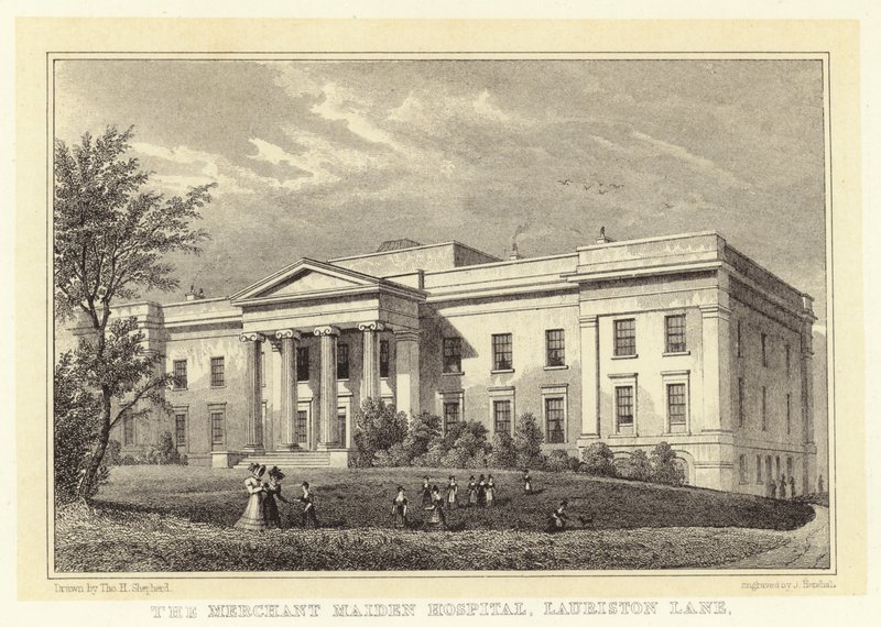 The Merchant Maiden Hospital, Lauriston Lane by Thomas Hosmer (after) Shepherd