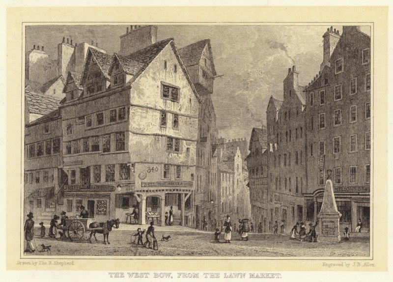 The West Bow, from the Lawn Market by Thomas Hosmer (after) Shepherd