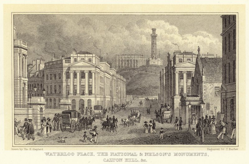 Waterloo Place, the National and Nelson
