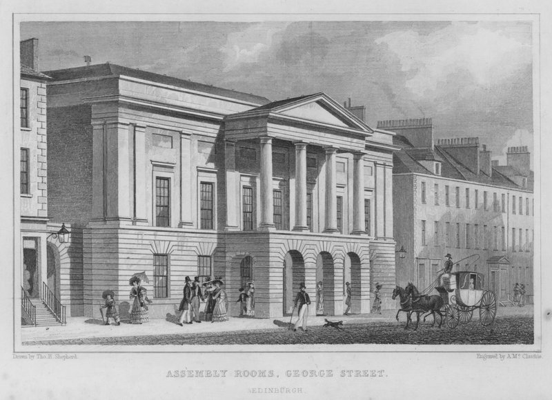 Assembly Rooms, George Street, Edinburgh by Thomas Hosmer Shepherd