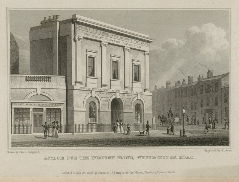 Asylum for the indigent blind by Thomas Hosmer Shepherd