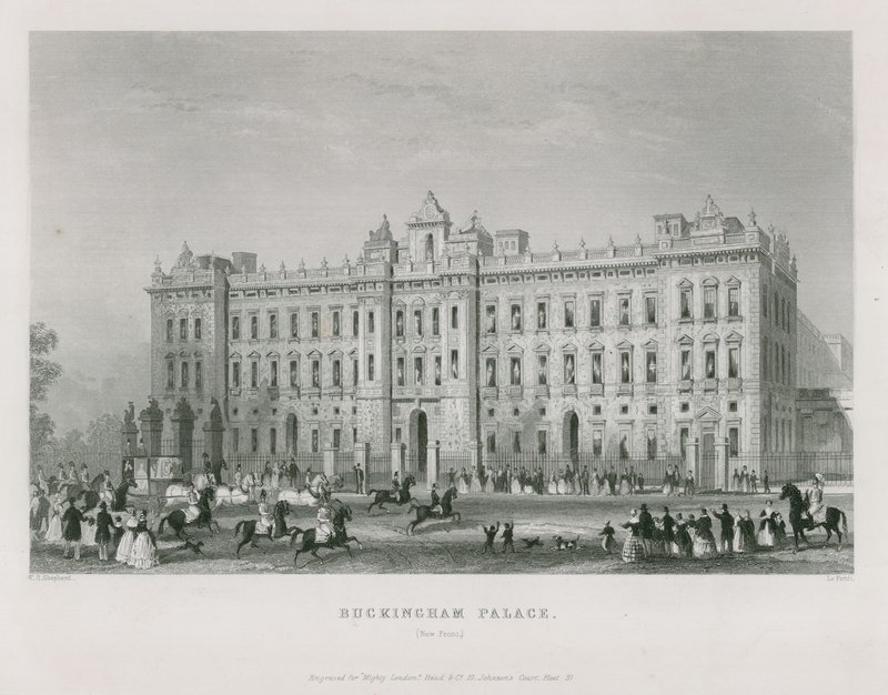 Buckingham Palace by Thomas Hosmer Shepherd