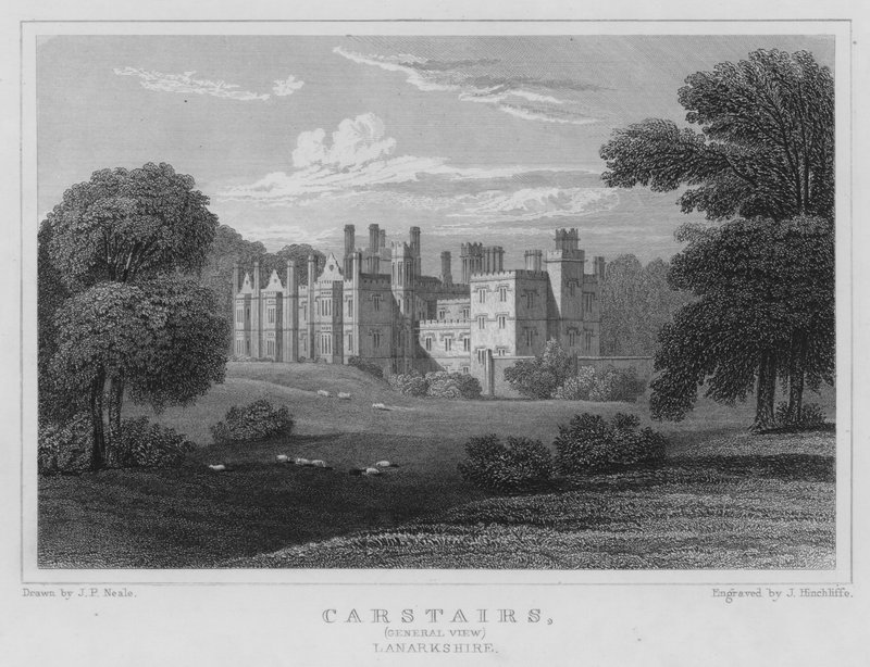 Carstairs, General View, Lanarkshire by Thomas Hosmer Shepherd