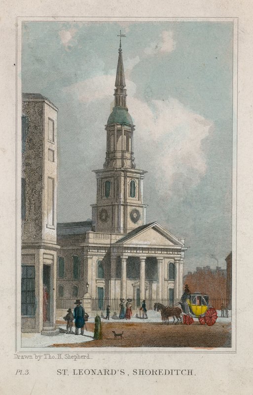Church of St Leonard, Shoreditch by Thomas Hosmer Shepherd