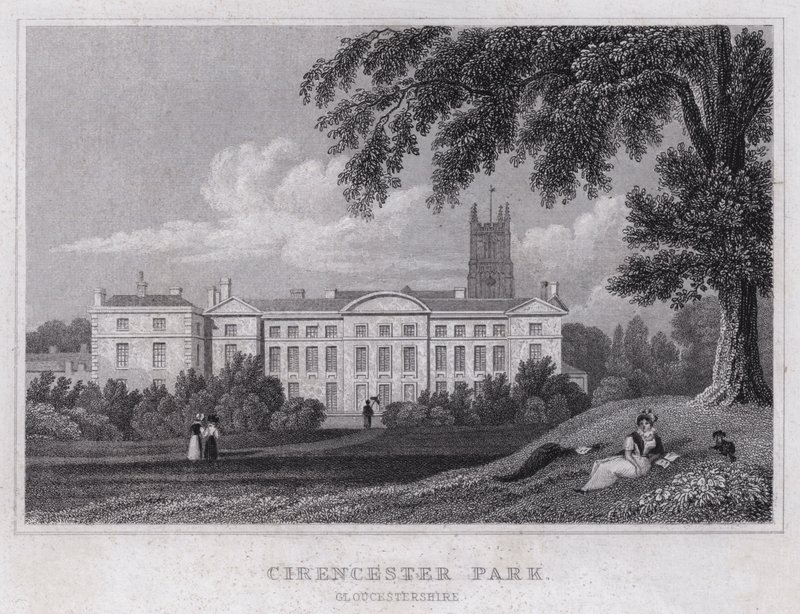 Cirencester Park, Gloucestershire by Thomas Hosmer Shepherd