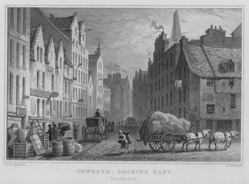 Cowgate, looking East, Edinburgh by Thomas Hosmer Shepherd
